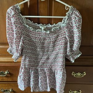 Adorable Max Studio floral top (L)